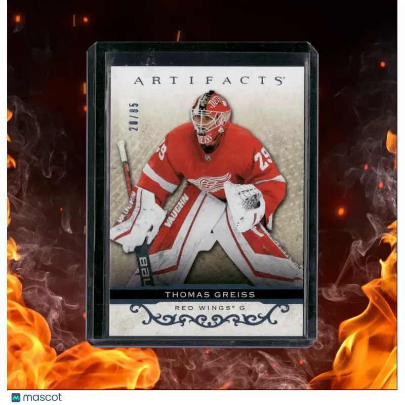 2021-22 Upper Deck Artifacts Thomas Greiss Light Blue Steel 20/85 #43