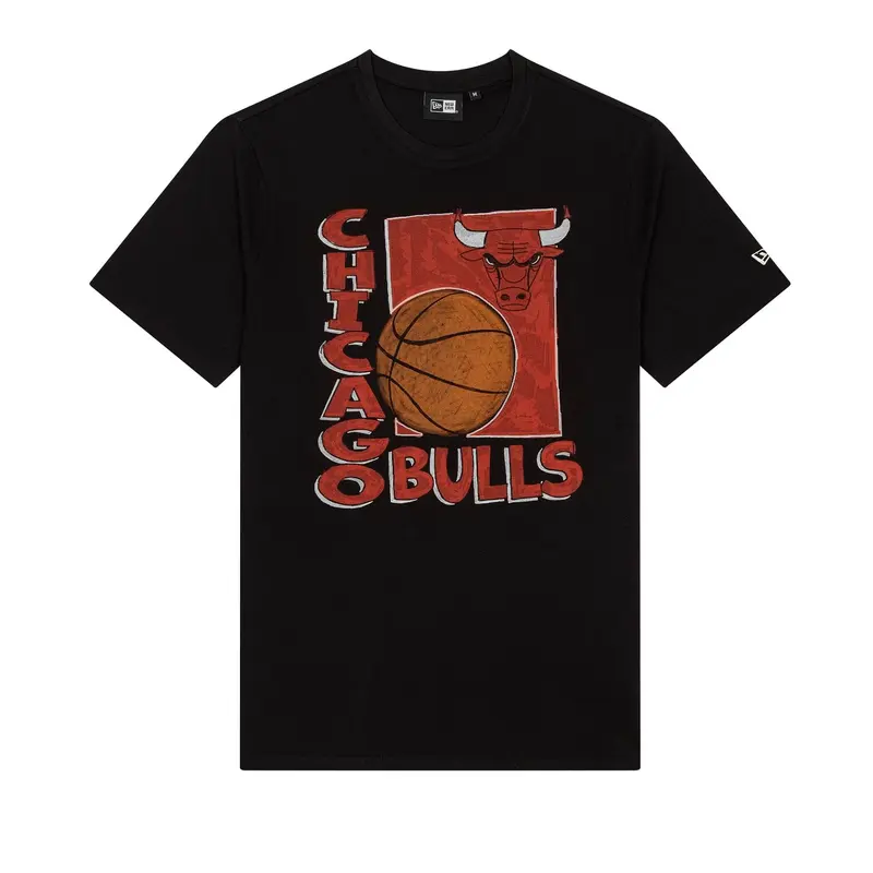 Chicago Bulls NBA Wordmark Black T-Shirt