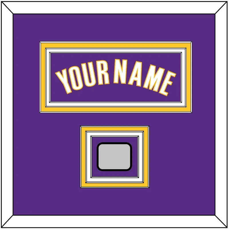 Los Angeles Name & Finals Patch - Road Purple (1999-2004) - Triple Mat 2