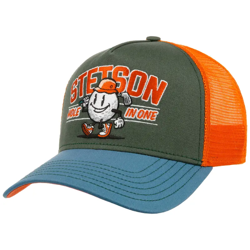 Stetson - Golf Hole In One - Trucker Cap - Green/Blue/Orange