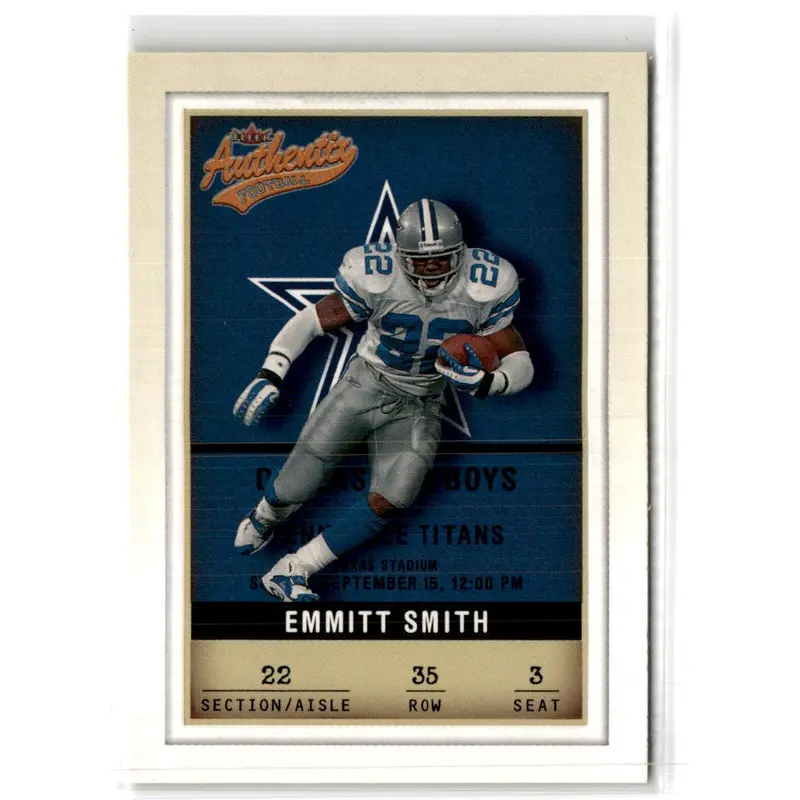 2002 Fleer Authentix Emmitt Smith #35