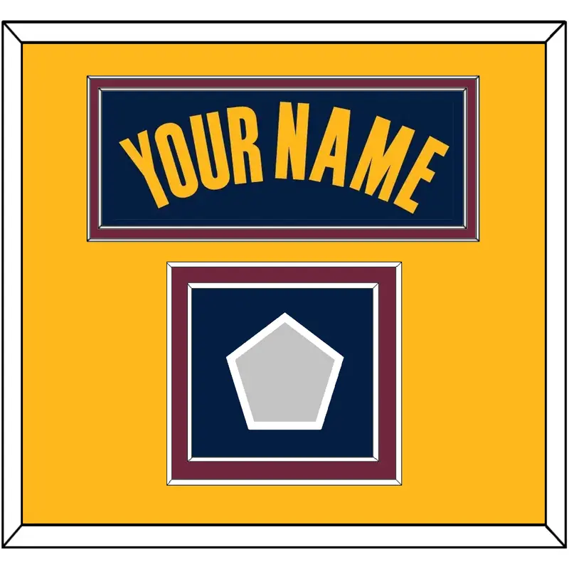 Cleveland Name & Champions Patch - Alternate Blue (2014-2017) - Double Mat 4