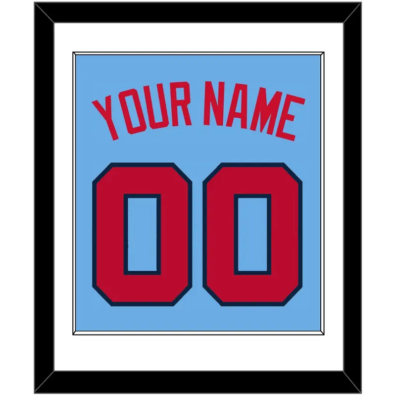 Minnesota Name & Number - Alternate Light Blue - Single Mat 1