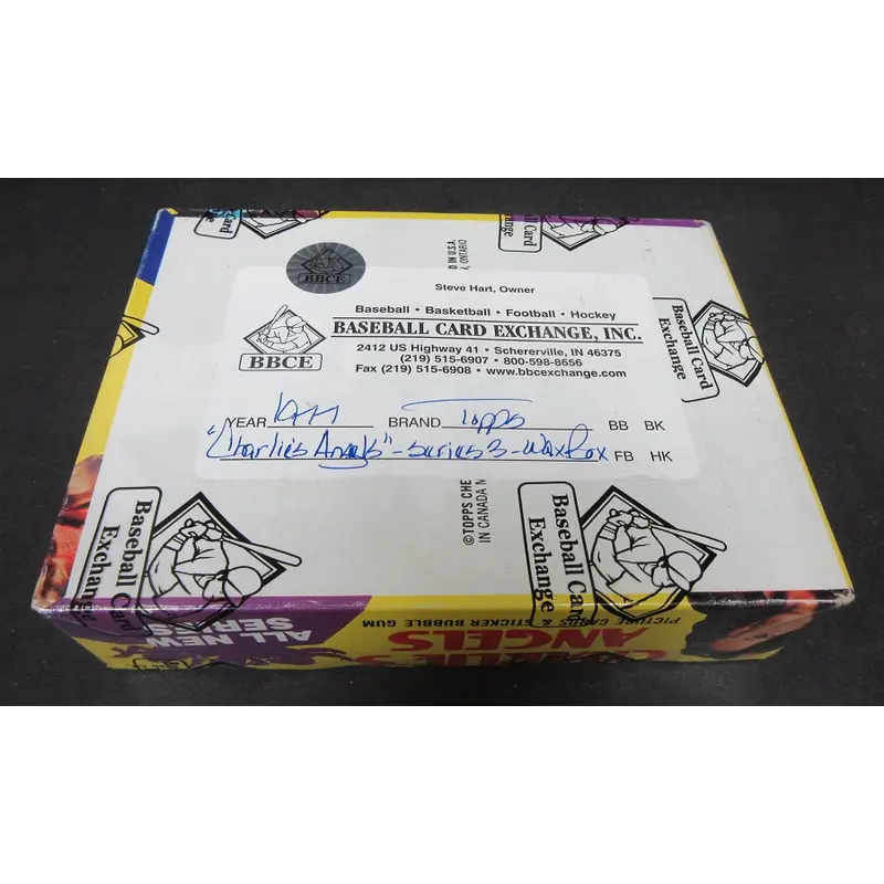 1977 Topps Charlie's Angels Unopened Series 3 Wax Box (Authenticate)