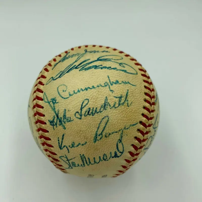 Beautiful 1958 St. Louis Cardinals Team Signed Baseball Stan Musial PSA DNA COA