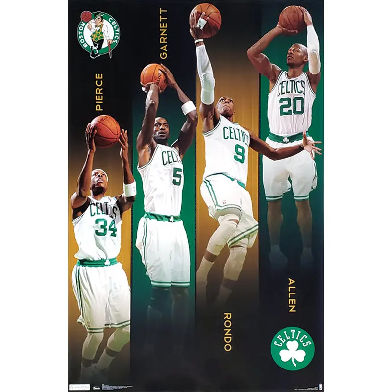 Boston Celtics "Four Legends" Poster (Pierce, Garnett, Rondo, Ray Allen) - Trends 2011