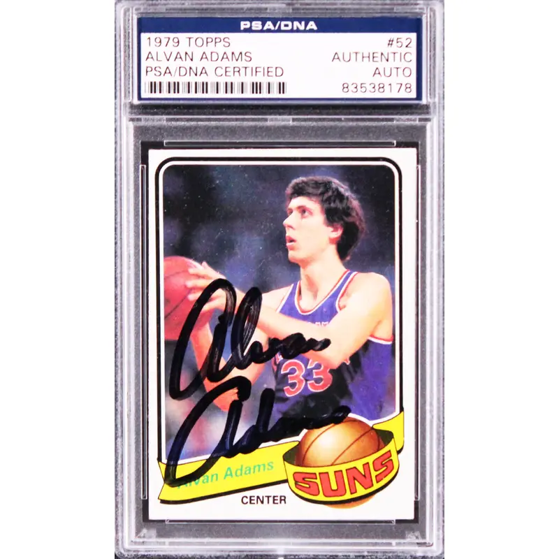 Suns Alvan Adams Authentic Signed 1979 Topps #52 Card PSA/DNA Slabbed 1