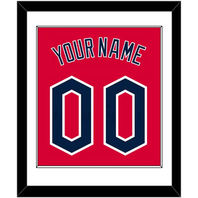 Cleveland Name & Number - Alternate Red - Single Mat 1