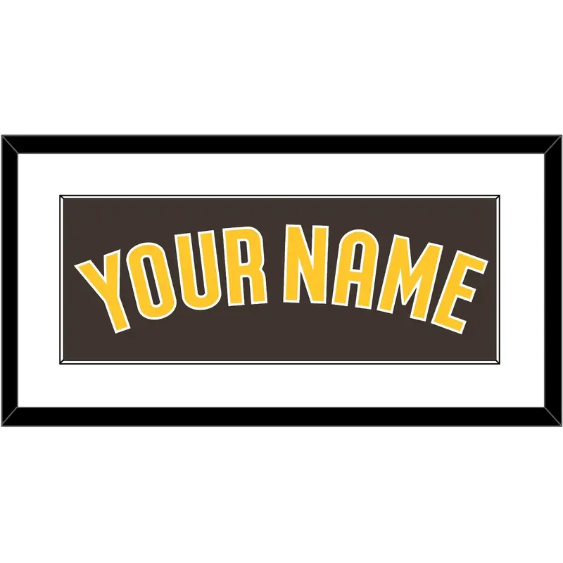 San Diego Name - Alternate Brown - Single Mat 1