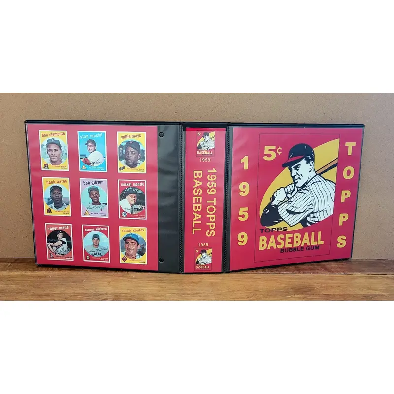 1959 Topps Baseball Cards Custom Made Album Binder 3 Sizes - 3468