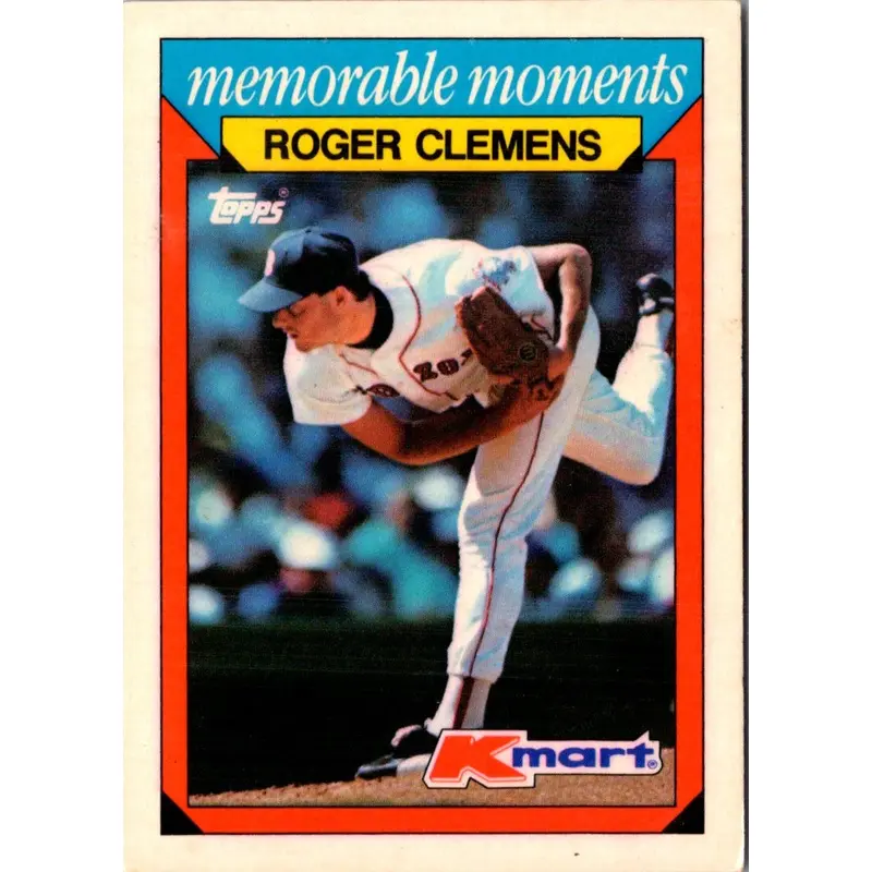 1988 Topps Kmart Memorable Moments Roger Clemens #7