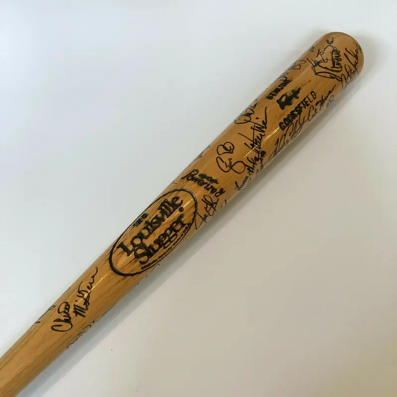 1995 Colorado Rockies Team Signed Game Model Baseball Bat JSA COA