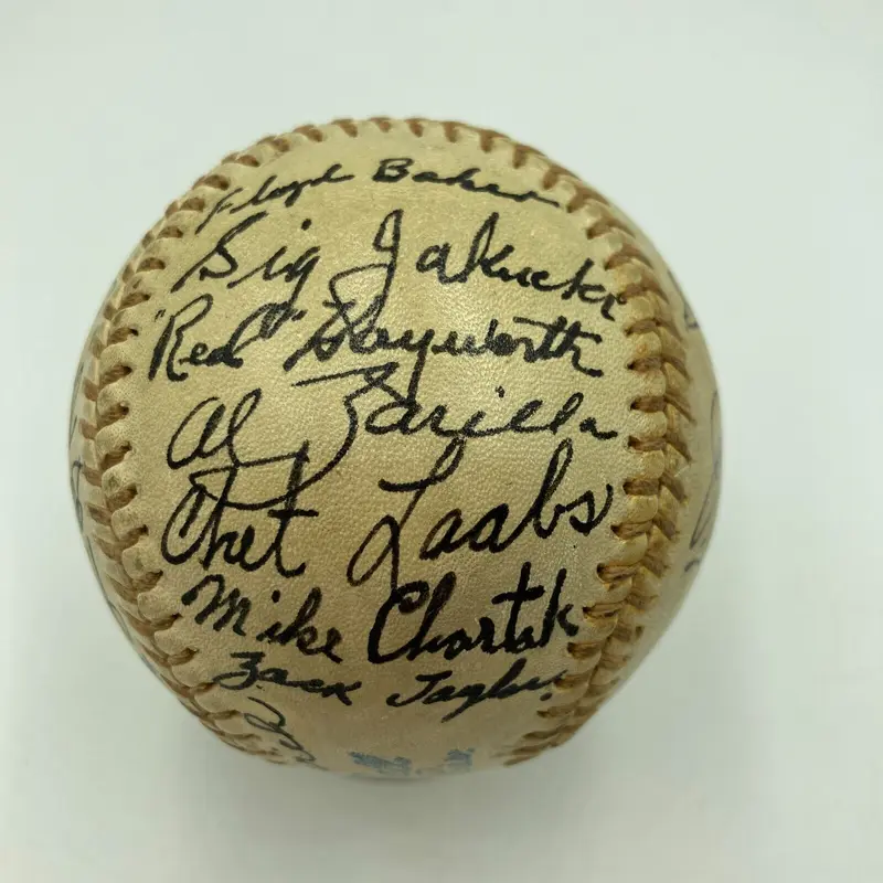 Beautiful 1944 St. Louis Browns AL Champs Team Signed Baseball JSA COA