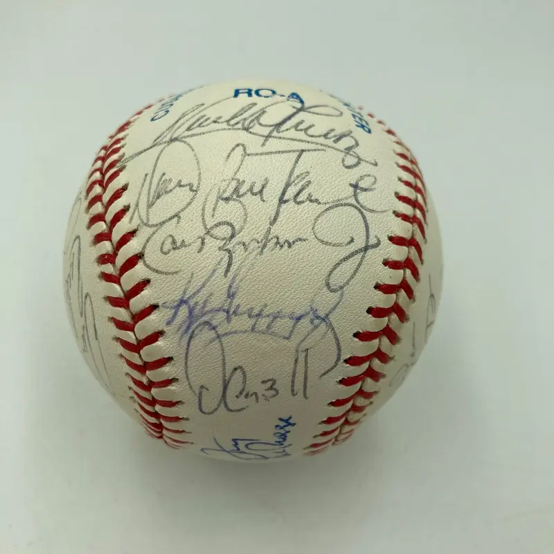 Ken Griffey Jr Kirby Puckett Cal Ripken 1991 All Star Game Signed Baseball JSA