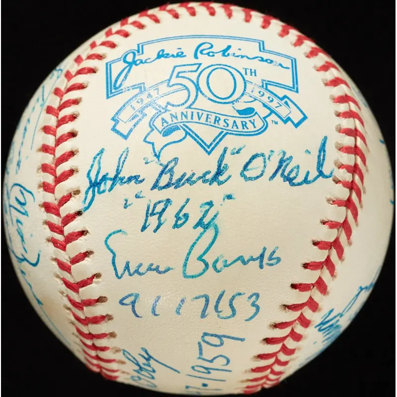 The Finest Negro League Baseball Integrators Signed Baseball JSA COA