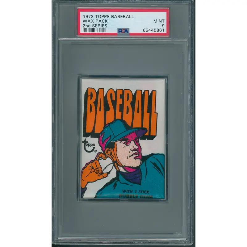 1972 Topps Baseball Unopened 2nd Series Wax Pack PSA 9 *5861
