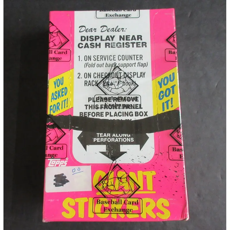 1986 Topps Garbage Pail Kids Series 1 Giant Stickers Unopened Box (BBCE) (X-Out)
