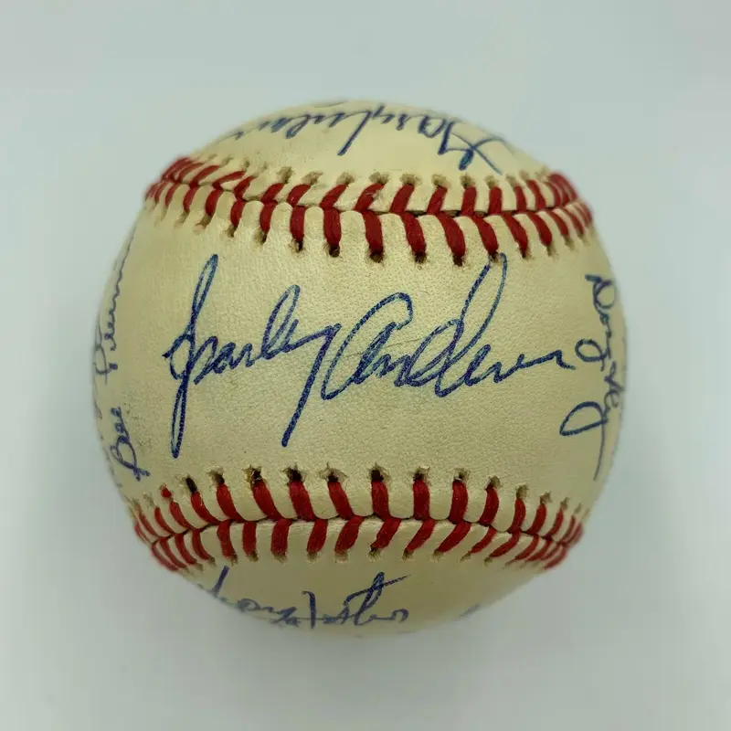 Beautiful 1976 Cincinnati Reds World Series Champs Team Signed Baseball PSA DNA