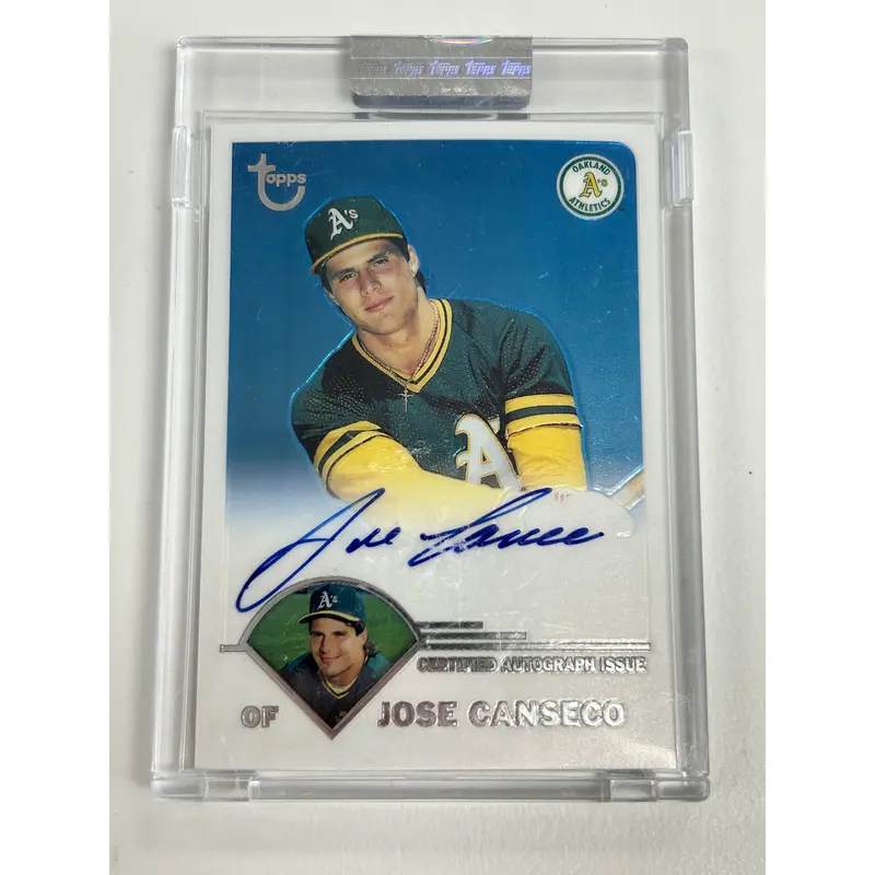 Jose Canseco 2003 Topps Archives Chrome Encased Auto