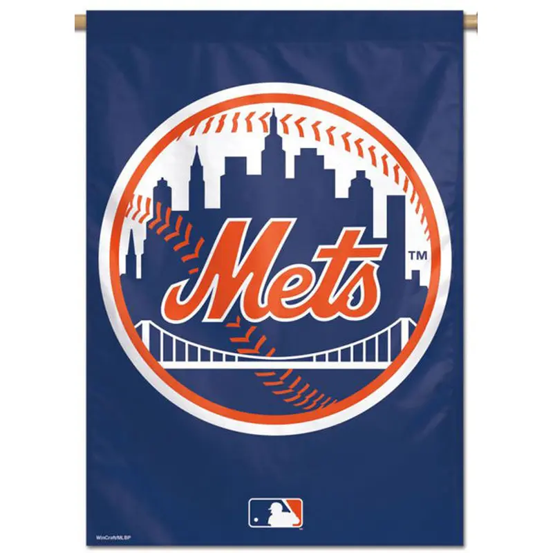 New York Mets Official MLB Team Logo Premium 28x40 Wall Banner - Wincraft Inc.
