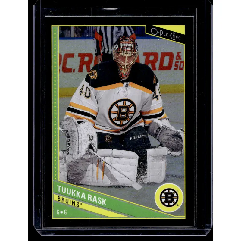 2013-14 O-Pee-Chee - Black Rainbow Foil - Tuukka Rask #179 /100