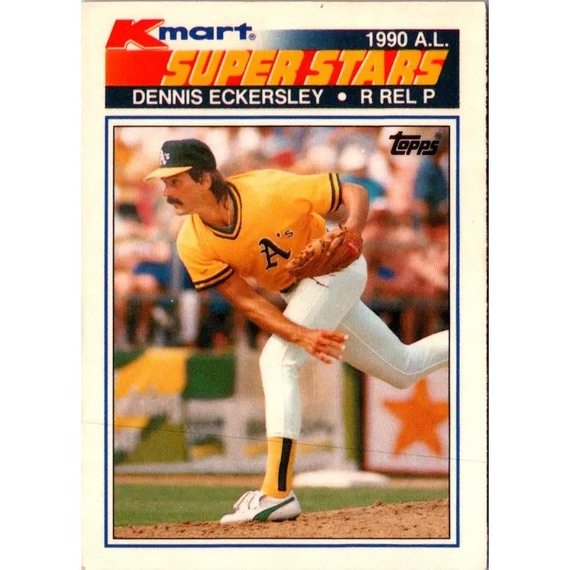 1990 Topps Kmart Super Stars Dennis Eckersley #29