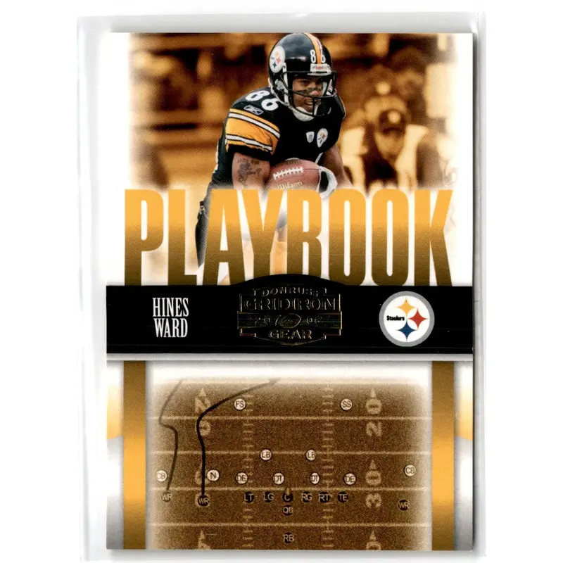 2006 Donruss Gridiron Gear Playbook Gold Hines Ward #PB-13 435/500