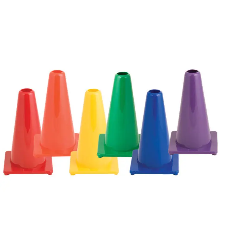 New Champion 9" High Visibility Flexible Vinyl Cone 1 Qty  - Assorted Colors