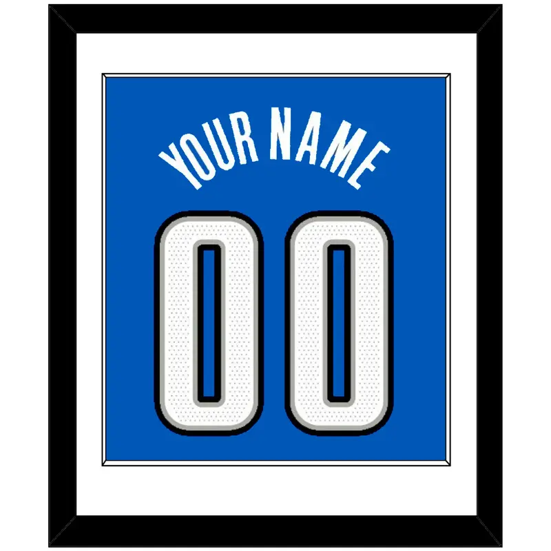 Orlando Name & Number - Blue Statement (2019-2022) - Single Mat 1