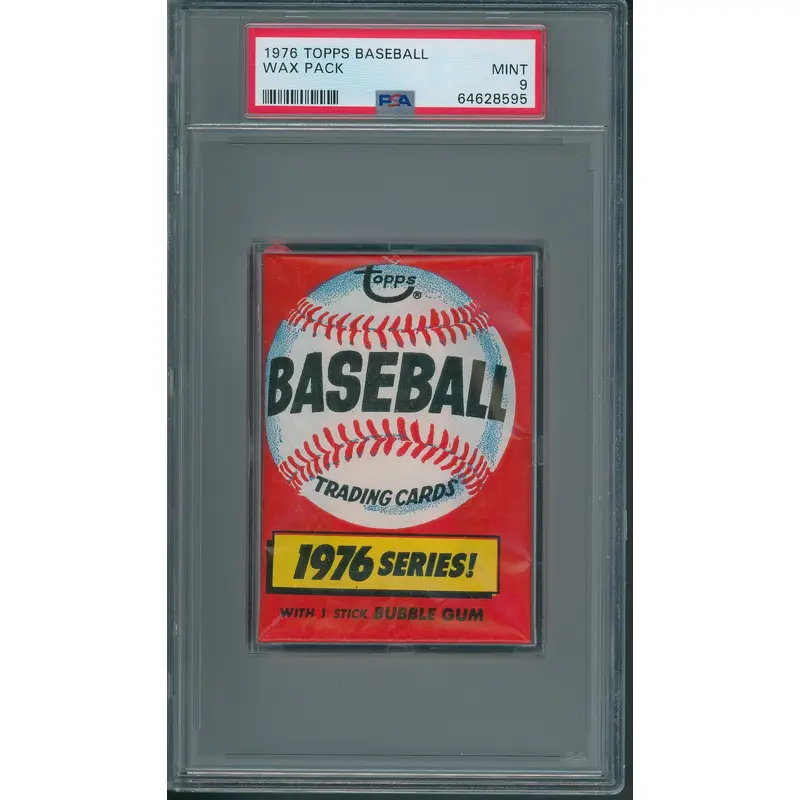 1976 Topps Baseball Unopened Wax Pack PSA 9 *8595
