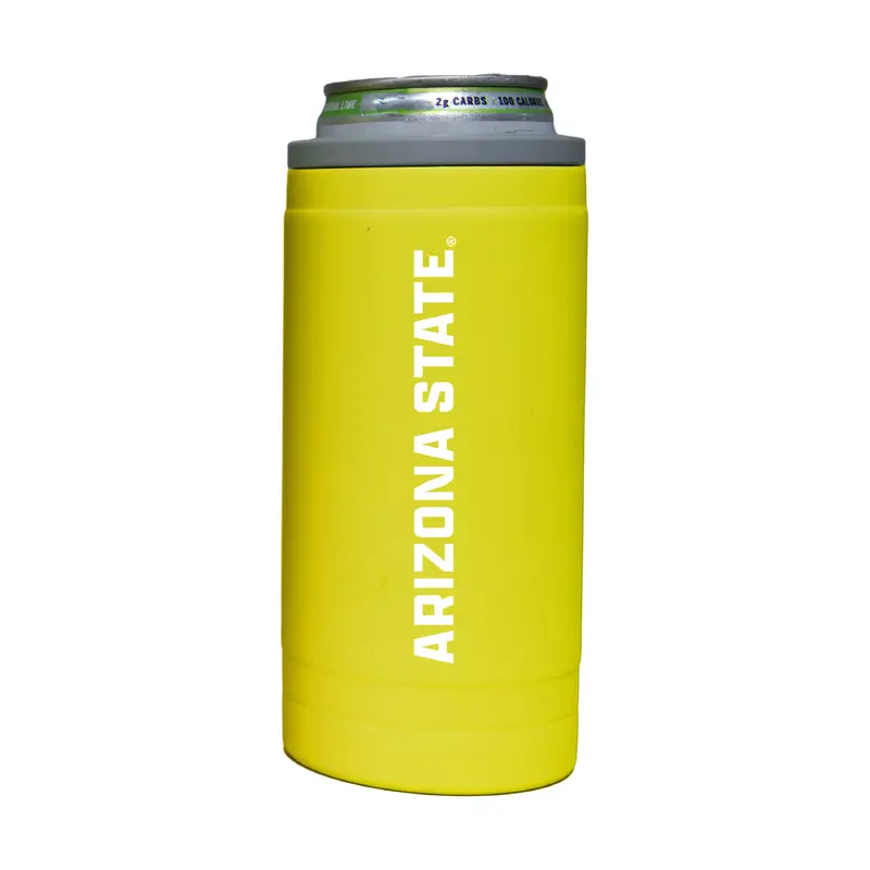 AZ State 12oz Cru Stacked Soft Touch Slim Coolie
