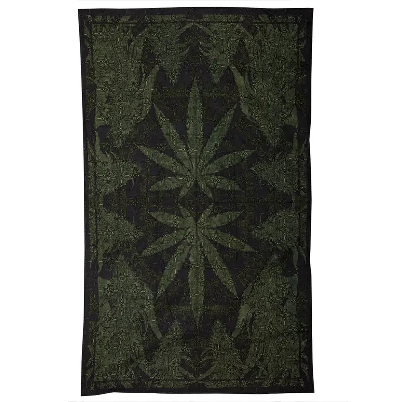 Fractal Pot Leaf Tapestry