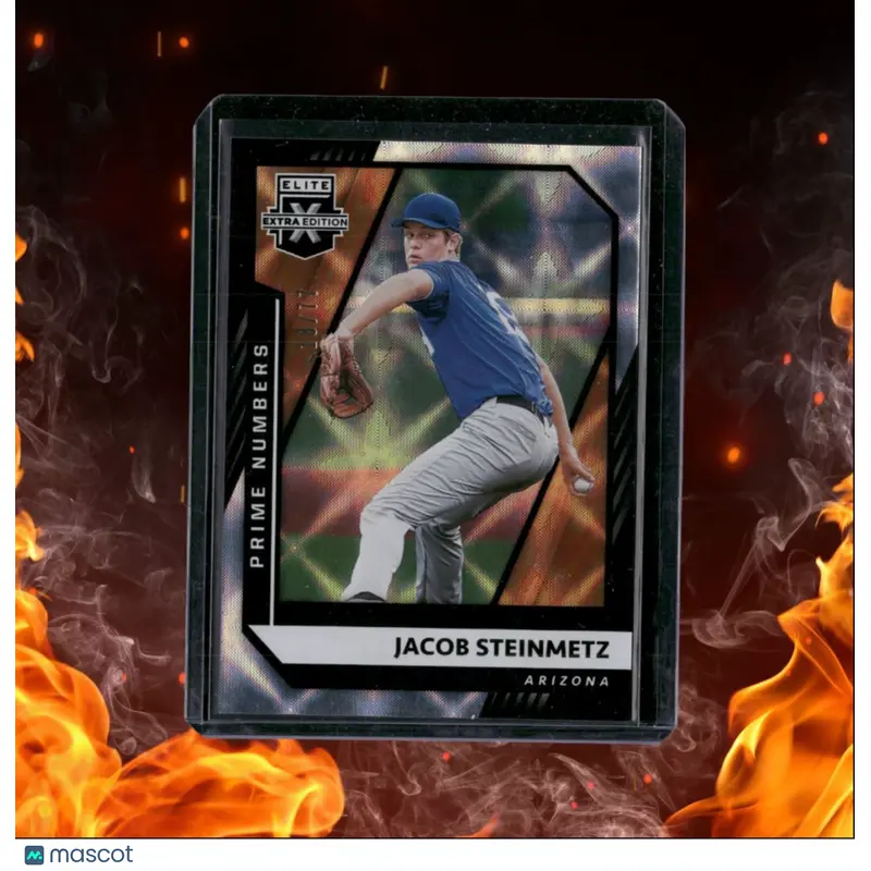 2021 Panini Elite Extra Edition Jacob Steinmetz Prospect Prime Numbers Auto