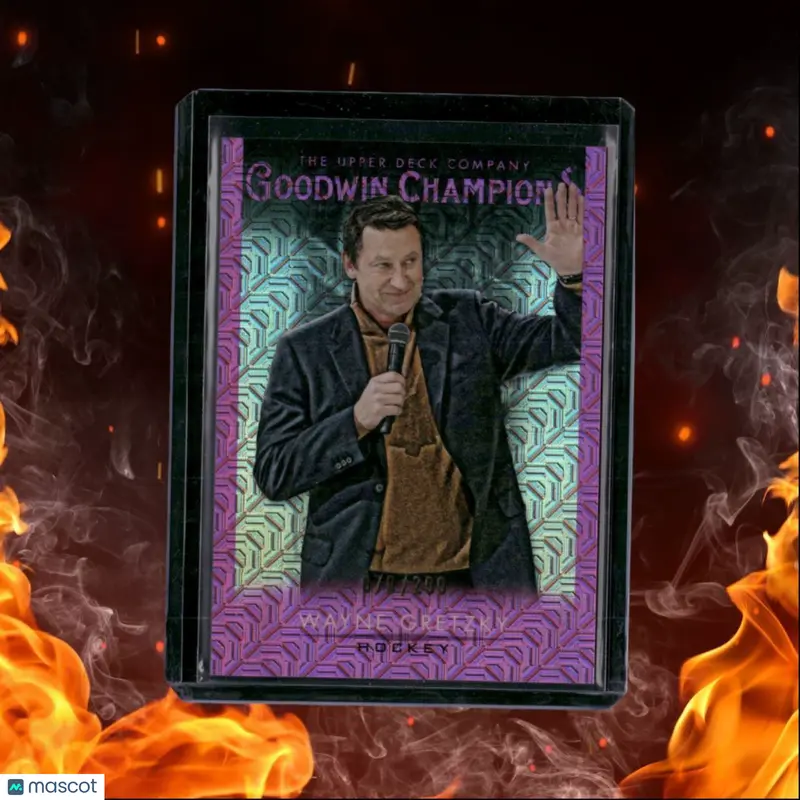 2021-22 Upper Deck Goodwin Champions Wayne Gretzky Platinum Pink Traxx 079/299