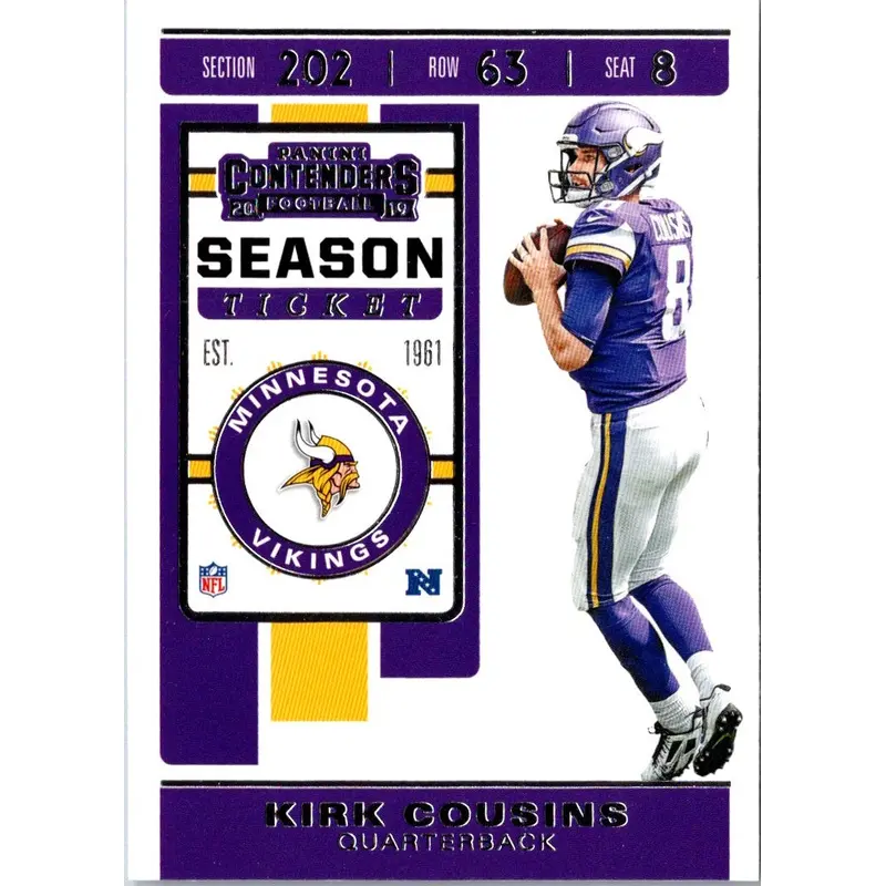 2019 Panini Contenders Kirk Cousins #63
