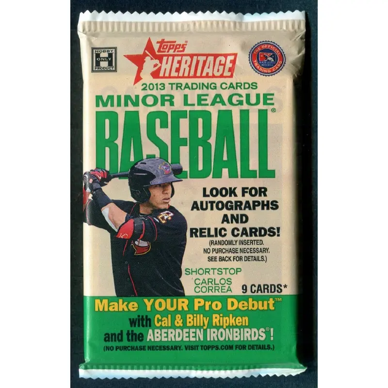 2013 Topps Heritage Minor League Baseball Unopened Pack (Hobby) (9)