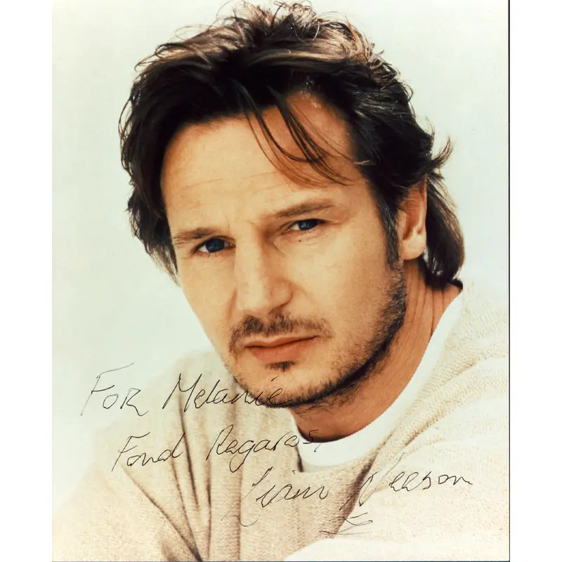 Liam Neeson Schindler's List "For Melanie" Signed 8x10 Photo BAS #AE13572