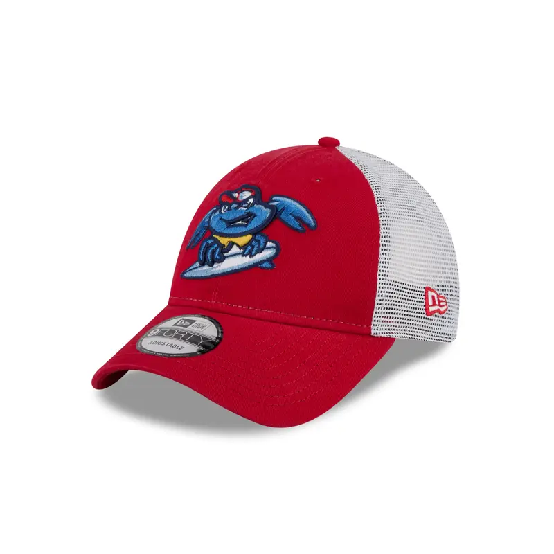 Jersey Shore BlueClaws New Era 940 Surfing Crab Trucker Cap