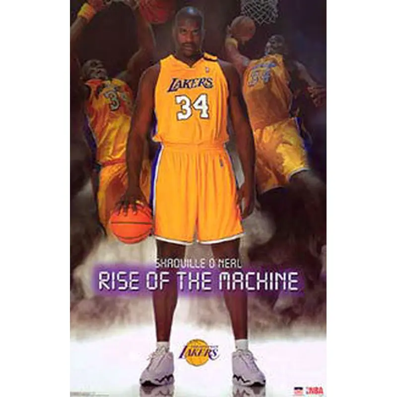 Shaquille O'Neal "Rise of the Machine" Los Angeles Lakers Poster - Starline 2003