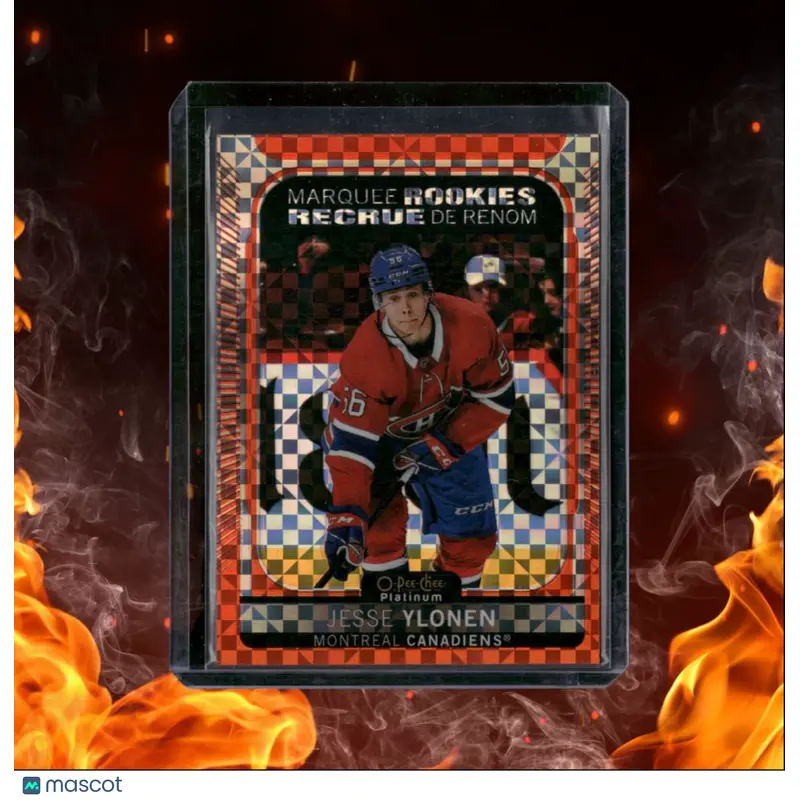 2021-22 O-Pee-Chee Platinum Jesse Ylonen Orange Checkers Rookie 04/25 #226