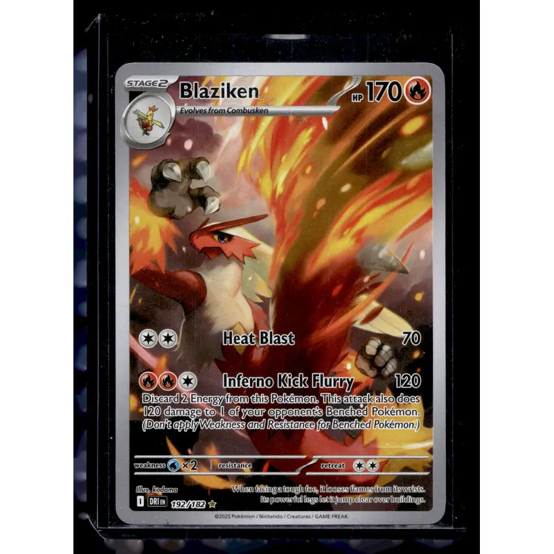 2025 Pokemon Scarlet & Violet - Destined Rivals - Illustration Rare - Blaziken #192