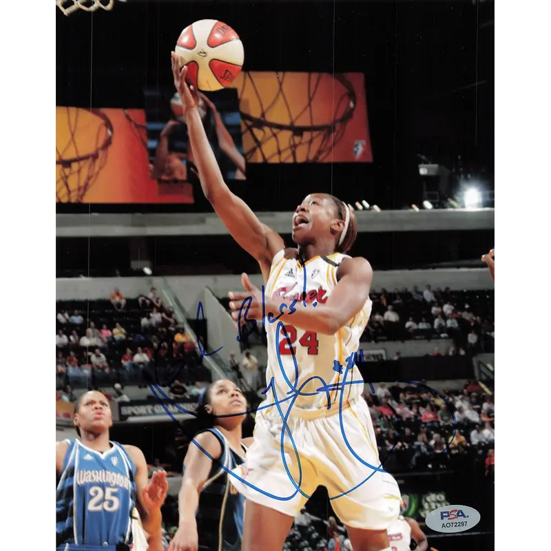 Tamika Catchings Signed 8x10 photo WNBA PSA/DNA Indiana Autographed