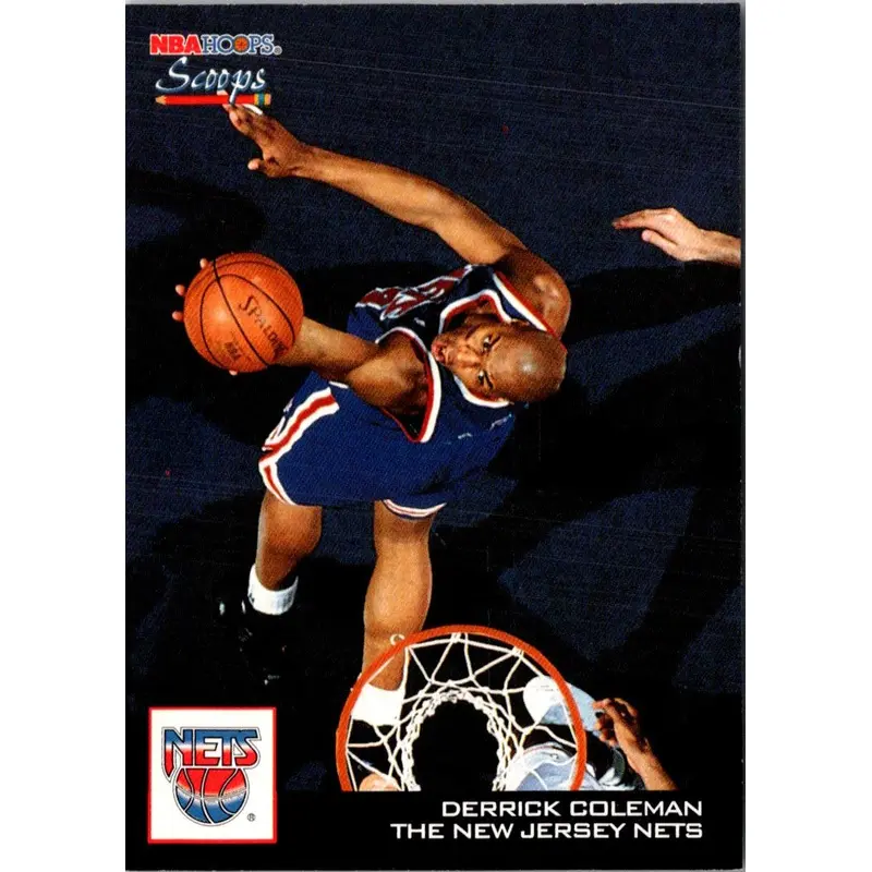 1993 Hoops Scoops Fifth Anniversary Gold Derrick Coleman #HS17