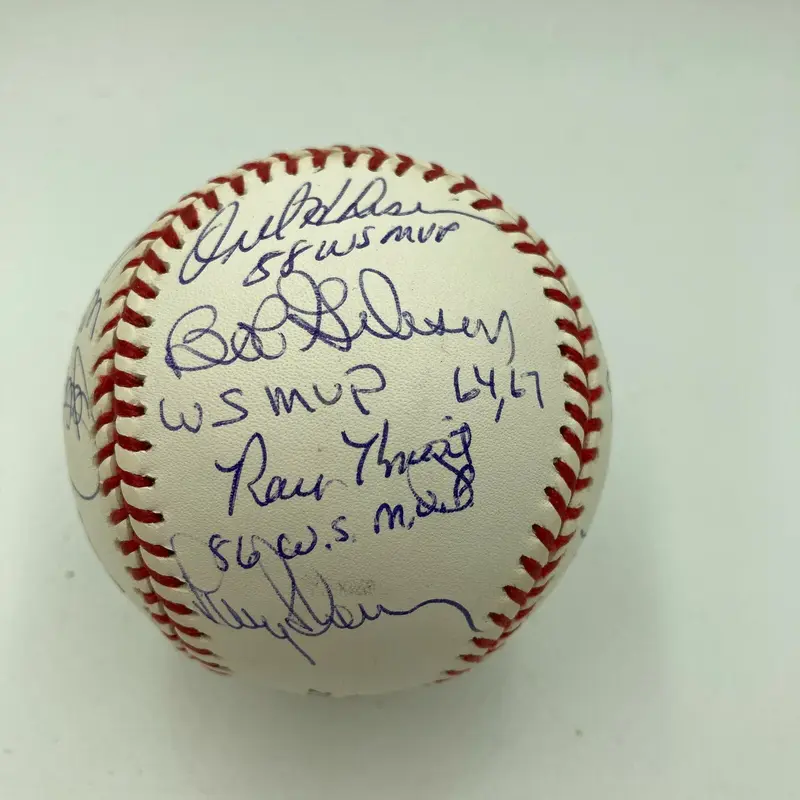 RARE World Series MVP's Multi Signed Baseball 16 Sigs With JSA COA