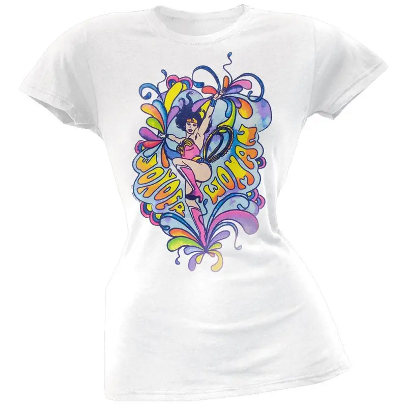Wonder Woman - Psychedelic Juniors T-Shirt
