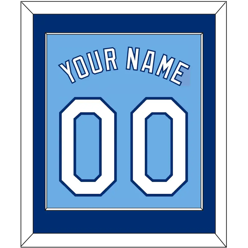 Kansas City Name & Number - Alternate Powder Blue - Single Mat 2