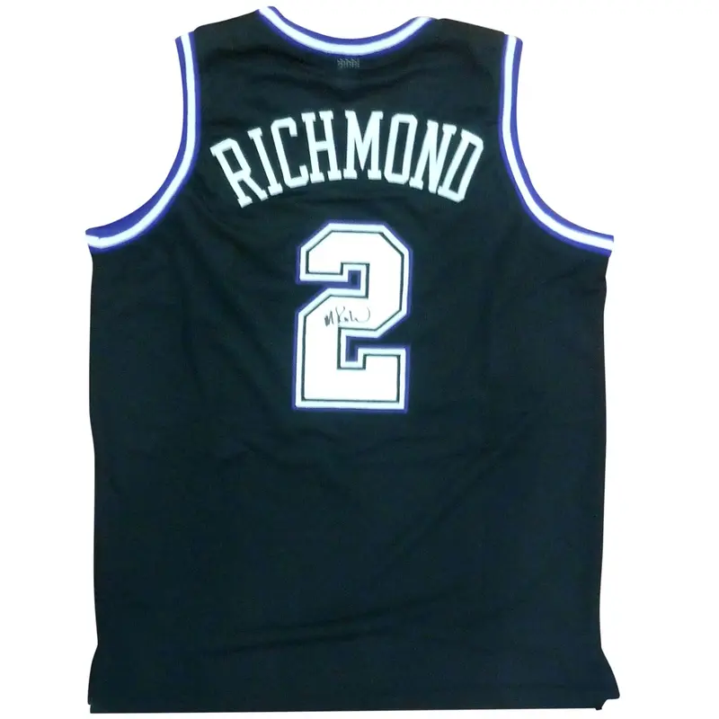 Mitch Richmond Autographed Sacramento (Black #2) Custom Jersey - JSA