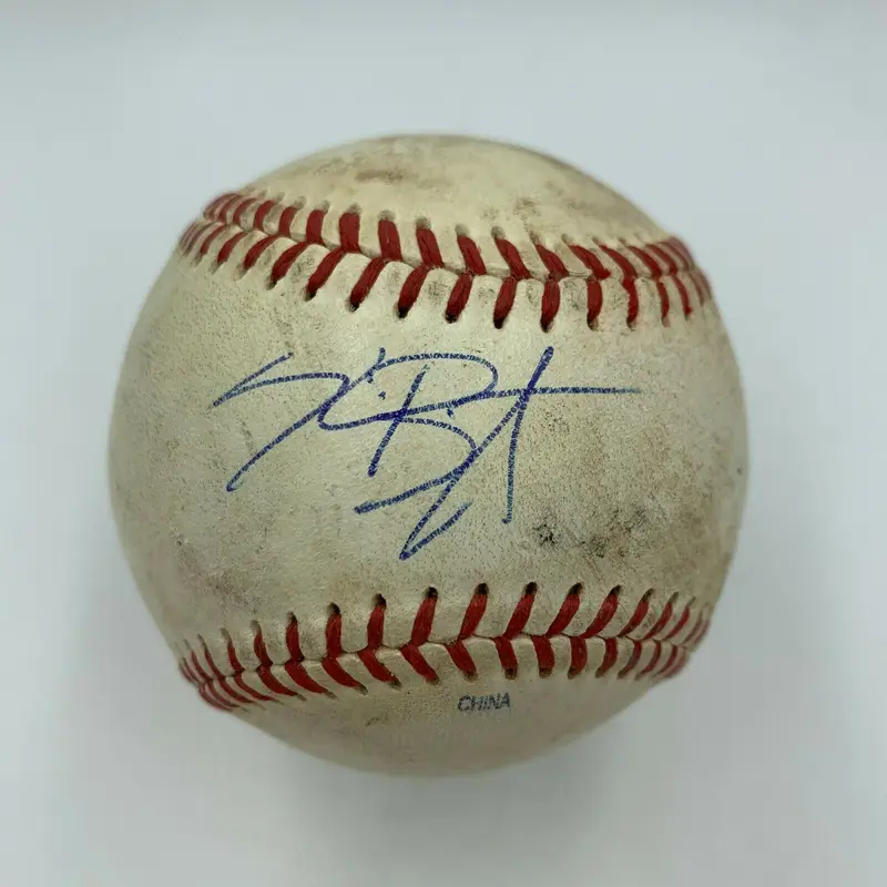 2013 Kris Bryant Pre Rookie Signed Game Used Minor League Baseball JSA Sticker