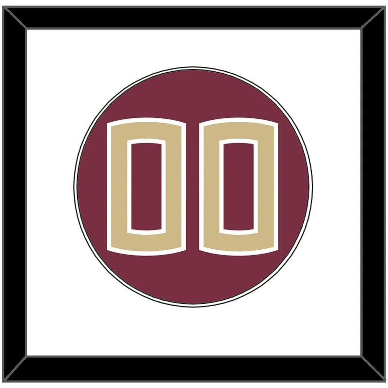Florida State Baseball Number - Alternate Garnet - Single Mat 1