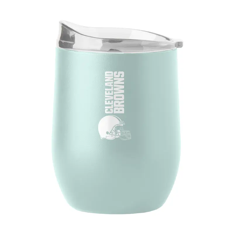 Cleveland Browns 16oz Vertical Powder Coat Curved Beverage